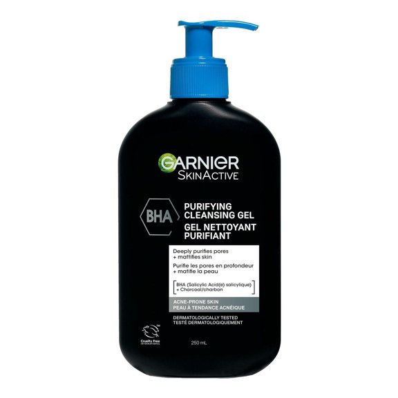 Garnier BHA Gel Nettoyant Purifiant à l'Acide Salicylique et au Charbon