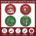 thumbnail image 5 of Tumao 60 Pcs 9 inch Christmas Plates Set Christmas Party Supplies and Decorations, Christmas Party Tableware Set for Family, Red/Green, 5 of 7