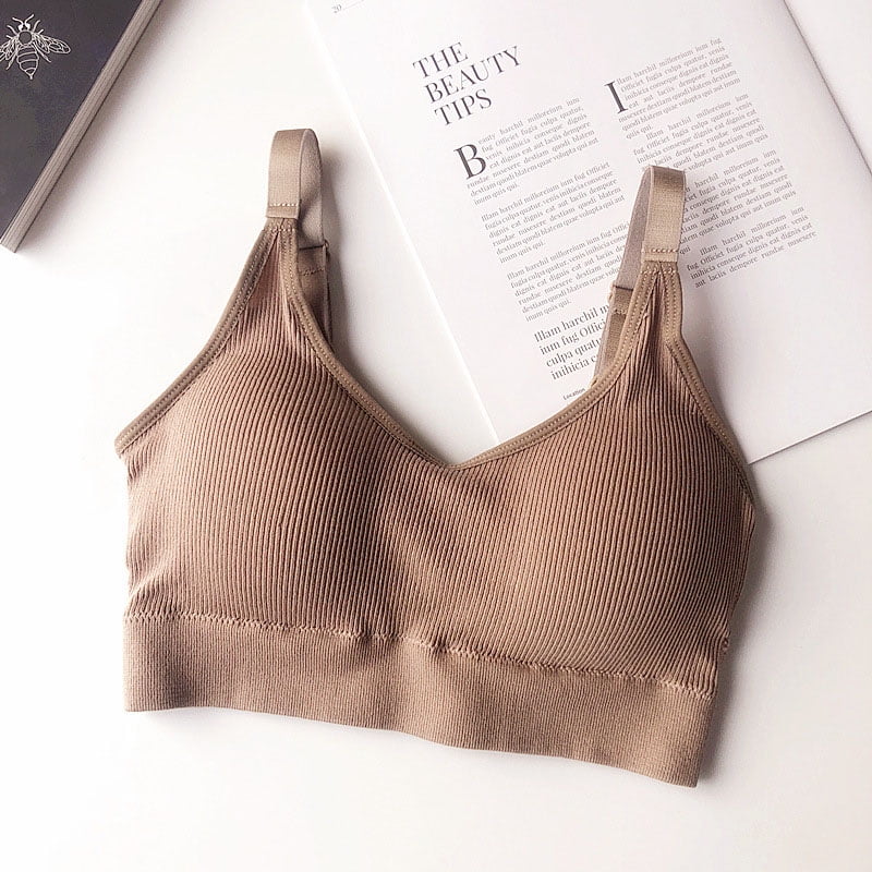 white push up sports bra