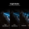 thumbnail image 3 of Feit Electric 5.75 in. 800 Lumen Flex Power Rechargeable LED Flashlight, 3 of 6