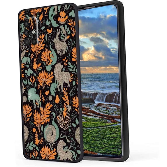 Gothic-dark-Fantasy-Forest-Woodland-plant-2 Phone Case, Degined for Samsung Galaxy A71 4G Case Men Women, Flexible Silicone Shockproof Case for Samsung Galaxy A71 4G