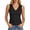 Black, variant on Women's Tank Tops Teen Girl Loose Fit V Neck Summer UPF 50+ Flowy Curved Hem Basic Casual Sleeveless Tops (Hot Pink, S)