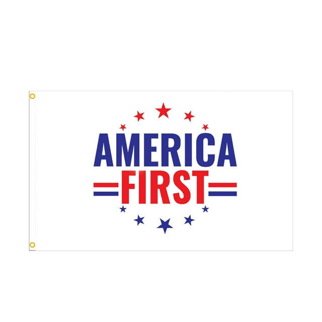 GUANGHONG Flag Campaign Slogan AMERICA First AMERICA FRIST Flag Printed In 100d Polyester Cloth Pennant Banner Fabric Christmas Flag 3x5 Canadian Flag Small Car
