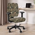thumbnail image 6 of Chririnla Computer Desk Chair Seat Covers Camouflage Antler Bow Print with Stretch Decorative Computer Chair Slipcovers for Gaming Chair, 2 Pcs Office Chair Covers, 6 of 8