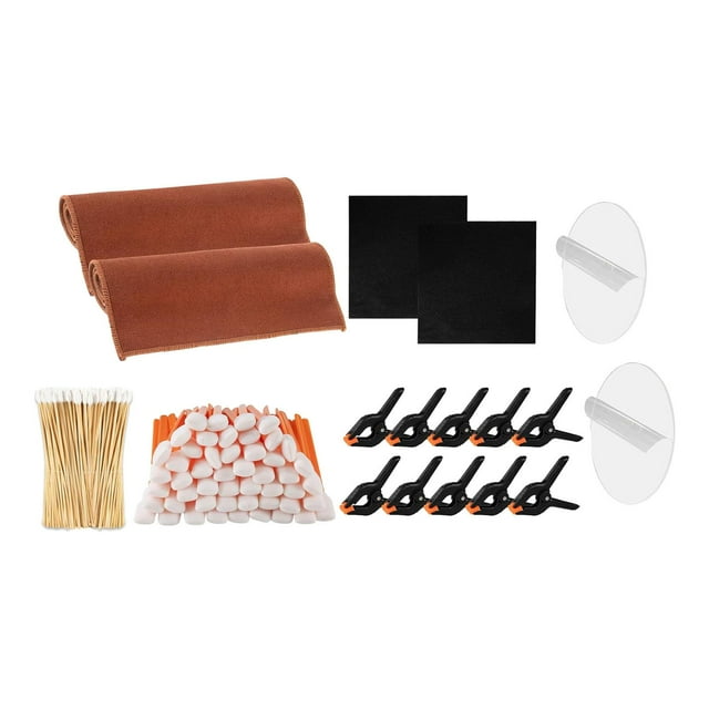Kit de limpieza de tarjetas coleccionables de 166 piezas, accesorios para tarjetas deportivas de fútbol, baloncesto, clips de resorte, herramientas