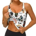 thumbnail image 3 of Balery Hip Hop Dog Sujetadores deportivos con espalda cruzada para mujer, acolchados, sin costuras, de alto impacto, ideales para yoga, gimnasio, entrenamiento y fitness.-Small, 3 of 8
