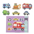 thumbnail image 1 of Baby Jigsaw Puzzles Animal Vehicle Patterns Colorful Printing Educational Hands On Puzzle Toy, 1 of 4