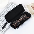 thumbnail image 3 of Unisex Travel Office Portable Vintage Eyeglasses Accessories Glasses Holder Glasses Box Eyeglasses Case BLACK, 3 of 8