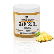 Organic Pineapple Sea Moss Gel 16oz  - NO Sugar  Added  - Tropical Superfoods