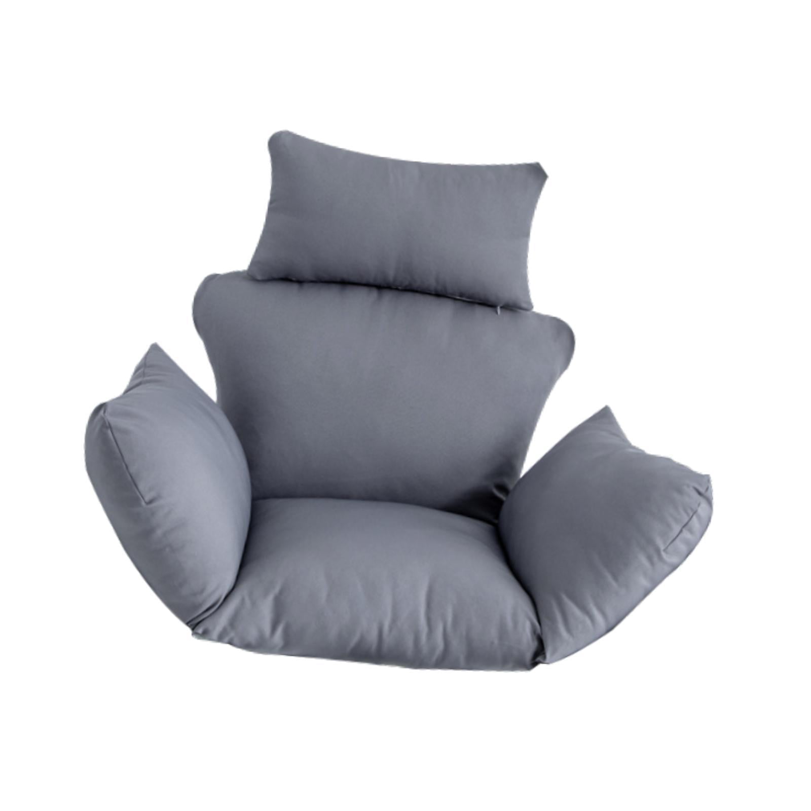 oshhni Egg Chair Cushion Hanging Seat Cushion for Family Balcony Outdoor Gray