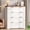 White + Brown, variant on SEDETA 4 Drawer Farmhouse File Cabinet, Filing Cabinet for Home Office, Wood Office File Cabinets for Letter/Legal/A4 Size, File Cabinet Organizer for Study Room & Living Room, Grey