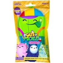 Cats Vs. Pickles Chonks Bean Filled Plush Mystery Pack (Gold,1 RANDOM Cat OR Pickle!)