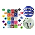 thumbnail image 4 of 450 Piezas de Abalorios de para Manualidades, Abalorios de con Caja de Almacenamiento para Joyas, Pulseras, Pendientes, Co perfecl Perlas espaciadoras artesanales, 4 of 8