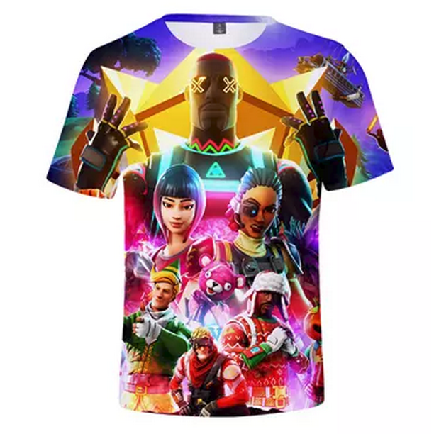 Walmart Fortnite Shirt Fortnite Tshirt 3d Print Design Quick Dry Crew Neck T Shirt Walmart Com Walmart Com