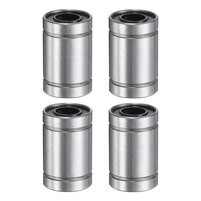 Unique Bargains 4Pcs LM6UU Linear Bearing 6mm Bore 12mm OD 19mm Length for CNC Machine 3D Printer