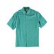 thumbnail image 1 of Tasso Elba - Camisa con botones cruzados de mezcla de seda para hombre, verde, grande Tasso Elba Botones al frente, 1 of 2