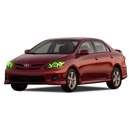 Flashtech Green LED Halo Ring Headlight 