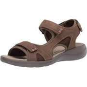 Clarks 26150203: Women'S Saylie Spin Taupe Suede Sandal (8 Wide US Women)