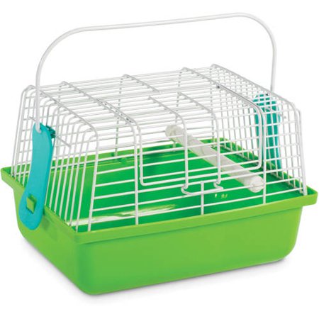 Prevue Pet Products Travel Cage for Birds and Small Animals, Green Plastic Base