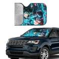 thumbnail image 6 of My Hero Academia Car Windshield Sun Shade, Front Window Sun Shades, Visor Shield Cover For Car Suv Truck, Visor Protector Blocks Uv Rays, Keep Your Vehicle Cool, Medium, 55*29.9 Inch, 6 of 8