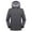 Gray, variant on Hyknon Jackets for Women Lightweight Solid Color Windproof Hooded Windbreaker Jacket Casual Warm Loose Plus Size Full Zipper Outdoor Jackets for Running Hiking