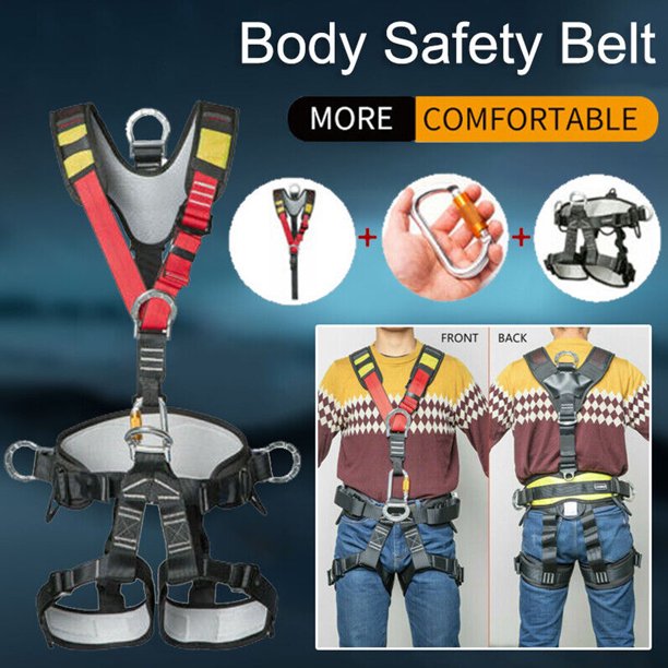 Professional Climbing Harness,Full Body Harness for Outdoor Tree
