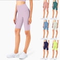 thumbnail image 4 of Women's High Waisted Biker Shorts Stretchy Yoga Workout Athletic Shorts, 4 of 4