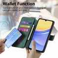 thumbnail image 2 of Wallet Case for Samsung Galaxy Note 20 Ultra Cash Credit Pocket Card Slots Holder Folio Flip Shockproof Full Coverage Detachable Magnetic Cover [Compatible with Magsafe] Kickstand, Green, 2 of 10