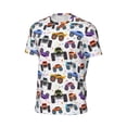 thumbnail image 6 of Wukai Cartoon Monster Trucks1 Print Men's Short-Sleeved Mesh T-Shirt,Quick-Dry Short Sleeve Workout T-Shirt-X-Large, 6 of 8