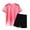 Pink, variant on Ulanda Boys Soccer Jersey for Kid School Practice Training Unform Game Football Soccer Jersey Knit Set 2PCS Shirt and Shorts (Navy, 11-12 Years)