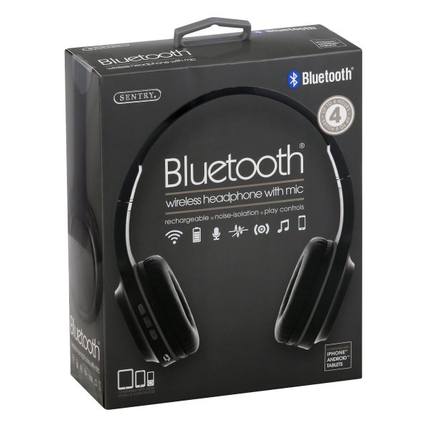 SENTRY BT105 BLUETOOTH WIRELESS HEADPHONE W MIC