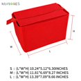 thumbnail image 4 of BadPiggies Felt Zipper Insert Bag In Bag Purse Organizer Handbag Tote Duffel Backpack for Speedy Neverfull Gracefull (S, Red), 4 of 7