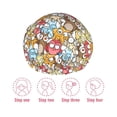 thumbnail image 5 of KLL Cartoon Owls 1 Pattern Shower Cap & Bath Cap for Women,Reversible Oversized Waterproof Shower Caps for all Hair Lengths,Elastic Reusable Bathing Hair Cap, 5 of 6