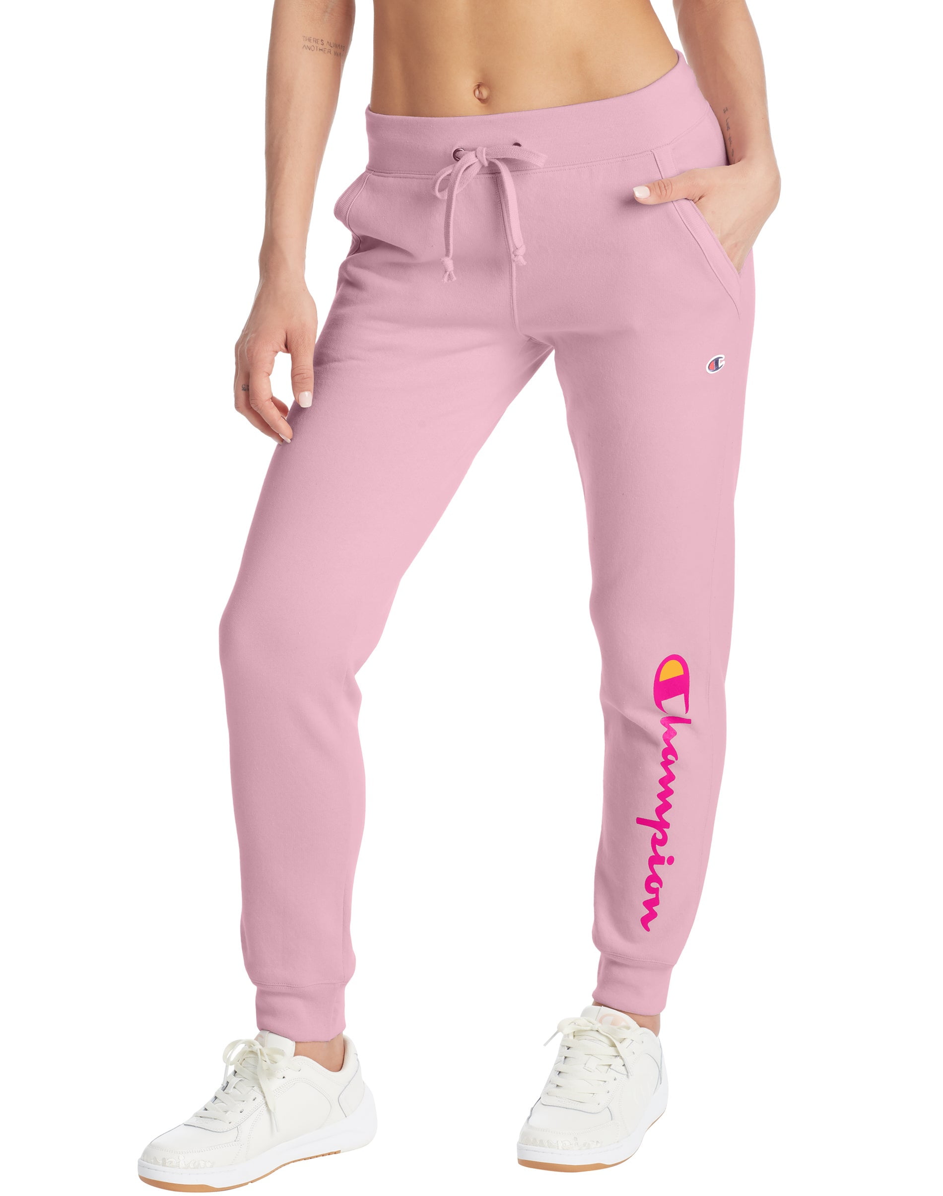 Eksklusiv Gangster kapitel Champion Womens Powerblend Fleece Joggers, S, Beloved Orchid - Walmart.com