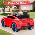 thumbnail image 6 of Dodge Electric Ride on Cars for Kids, 12V Licensed Dodge Charger SRT Hellcat Powered Ride On Toys with Parent Remote Control, Electric Car for Girls Boys 3-5 w/Music Player/LED Lights, Red, 6 of 9