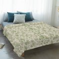 thumbnail image 4 of Sage Green Flowers Blanket Soft Cozy Warm Throw Blanket for Couch, Plush Fuzzy Flannel Fleece Blankets for Sofa, Rustic Pastoral Botanical Floral Leaf Bed Blankets Lightweight Gifts for Men, 40"x50", 4 of 9