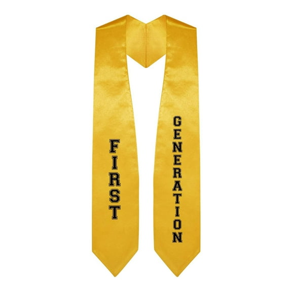 Endea Graduation Gold First Generation Graduate Stole/Sash with Classic Tips