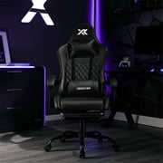 X Rocker Apex PC Gaming Chair with Massage Function and Footrest, Black