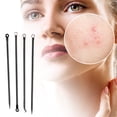 thumbnail image 1 of 4Pcs/Set Acne Needle Portable Exquisite Stainless Steel Beauty Comedones Pimple Remover for Nose, 1 of 8