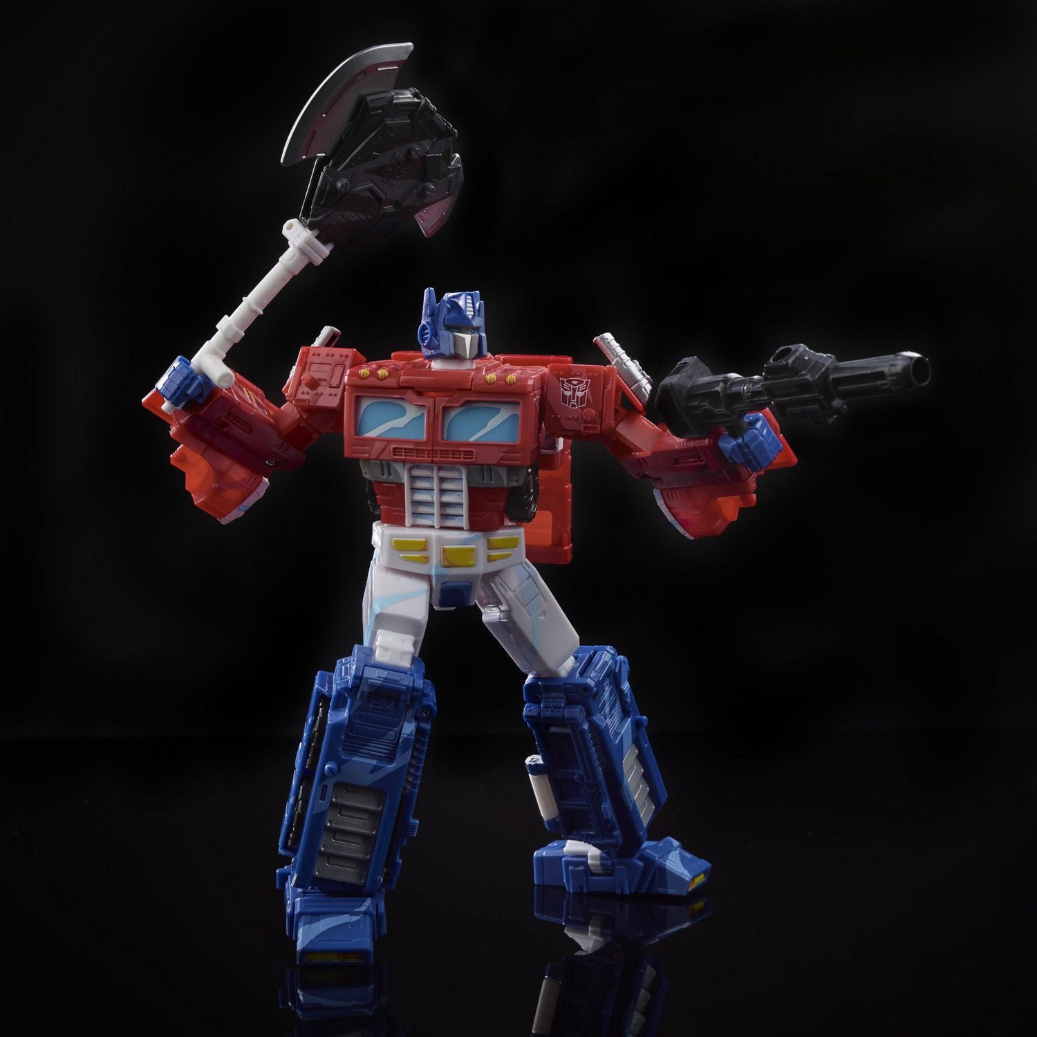 Jouets Transformers Generations War for Cybertron, édition spéciale 35e anniversaire WFC-S65, Optimus Prime du dessin animé classique, décoration par ombrage de celluloïd