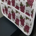 thumbnail image 3 of Fruit Microwave Oven Cover, Continuous Red Grapes Hand Drawn Sketchy Style Wine Themed Print, Water Resistant Organizer with Pockets for Kitchen, 36" x 12", Raspberry Green and Burgundy, by Ambesonne, 3 of 4