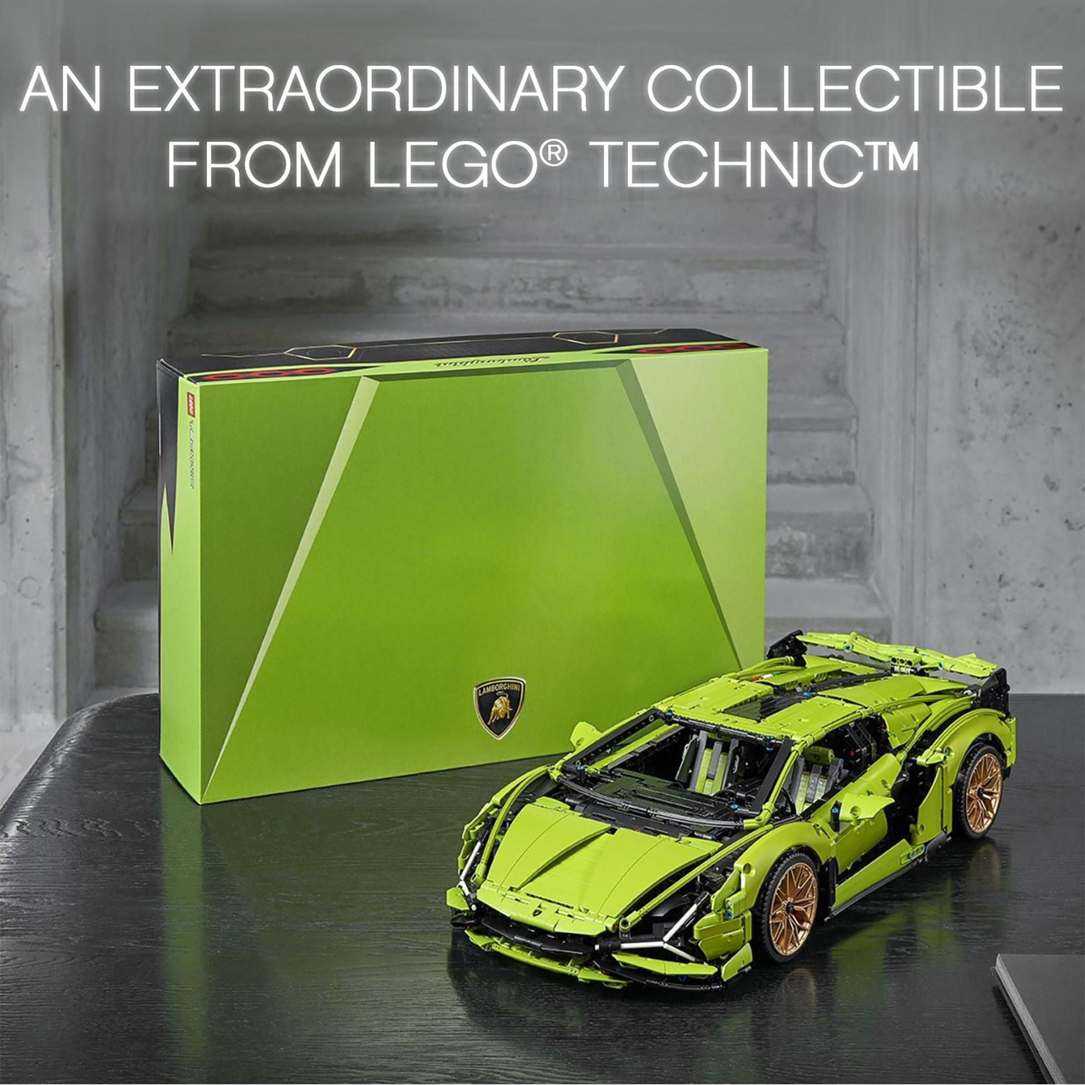 LEGO Technic Lamborghini Siân FKP 37 Building Sets for Adults - Detailed Lamborghini Model Car Kit for Men & Women, Ages 18+ Years - Display in Room as Decor - 42115