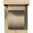 thumbnail image 2 of 6"W x 8"D x 8"H Del Monte Rough Sawn Corbel w/Backplate, Douglas Fir, 2 of 9