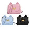 thumbnail image 1 of Moon Cat Wallet Pu Leather Wallet Moon Sailor Bag Handbag Shoulder Bag, 1 of 5