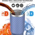 thumbnail image 3 of Modern 30oz Handheld Travel Tumbler with Handle – Double Wall Stainless Steel Insulated Cup, Flip Straw Lid, Leak-Proof & BPA-Free for Hot and Cold Drinks – Durable Coffee & Juice Mug Black, 3 of 7