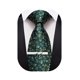 thumbnail image 1 of Corbata Barry.Wang con estampado floral verde esmeralda, 150 cm x 8,5 cm, 1 of 9