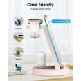 thumbnail image 6 of ETEPEHI Wireless Charging Station: 3 in 1 Wireless Charger Compatible for iPhone iWatch Airpods -Pink, 6 of 7