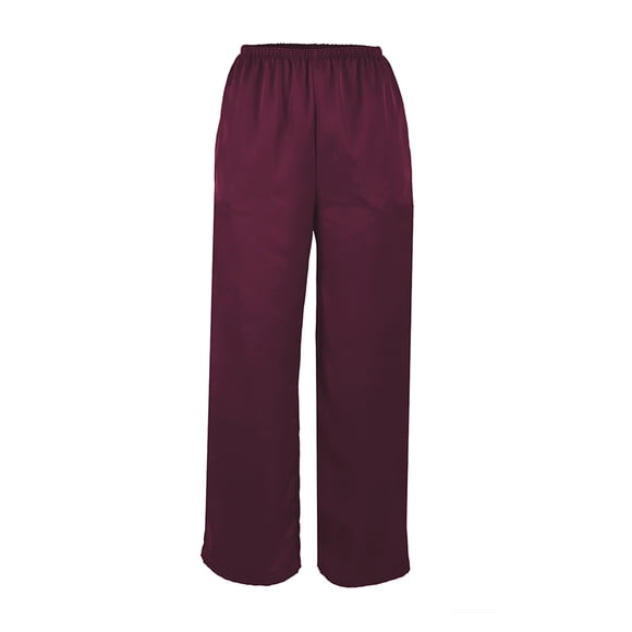 Pantalón George para Dama, con Pierna Amplia Vino Talla M