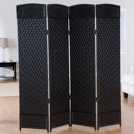 Indoor Transfer Panel - Outdoor/Indoor Woven Resin 4 Panel Room Divider