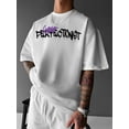 thumbnail image 1 of Men's Street Style Graphic T-Shirt - Black Crew Neck with Bear Print, Loose Fit, Short Sleeve, Casual Summer Tee for Men, Relaxed Outing Attire | Graffitiinspired Design | Comfortable Wear, 1 of 5